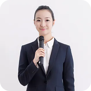 当日の司会進行の写真